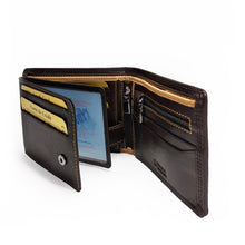 Load image into Gallery viewer, Migant Design brown leather wallet in gift box - Migant
